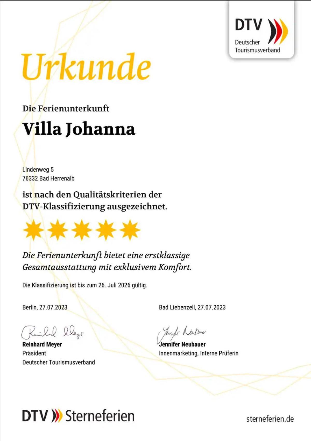Villa Johanna Bad Herrenalb Esterno foto